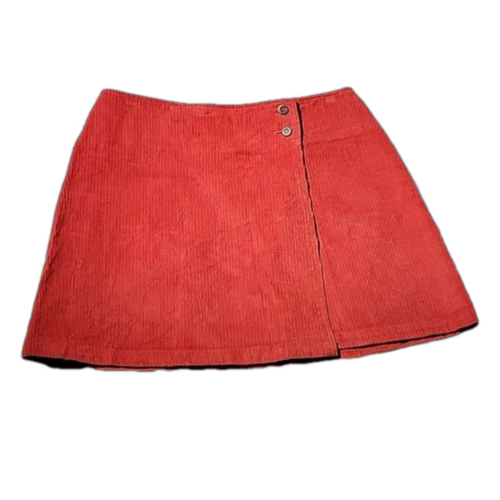 J.Crew Brick Red Corduroy Mini Skirt Size 6
